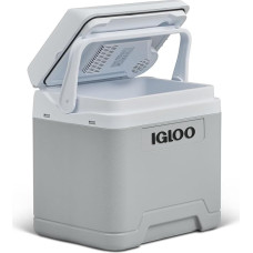 IGLOO IE24 AC/DC elektrinė 24 l talpos 12V ir 230 V aušinimo dėžė - kompaktiška automobilinė aušinimo dėžė stovyklavietei, atostogoms, sunkvežimiams ir valtims - lengva, nešiojama ir su praktišku skyriumi laidams