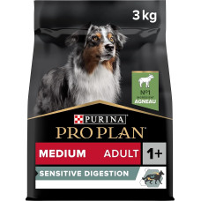 PURINA PRO PLAN Medium Adult šunų ėdalas sausas su Optidigest, su ėriena, 3kg