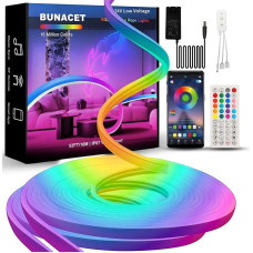 Neoninė LED juosta, 16 m, RGB+IC neoninė LED juosta, 24 V, IP65, atspari vandeniui, 864 LED, 