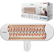 reer HeatCare+ Changing Table Heater, EcoHeat Carbon Heating Element, Infrared Heater with Tilting Head, Heat Dispenser for Babies, Energy Saving, Wall Unit with Remote Control
