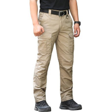 CARWORNIC Vyriškos taktinės karinės kelnės Neperšlampamos darbo krovininės kelnės