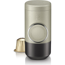 WACACO Minipresso NS2 nešiojamasis kavos aparatas, suderinamas su *Nespresso* originaliomis kapsulėmis ir suderinamomis NS kapsulėmis, Espresso kavos aparatas stovyklavietei, rankiniu būdu valdomas kavos aparatas su kapsulėmis, akmeninės smėlio spalvos