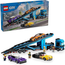 Lego City 60408 Automobilių transporteris su sportiniu automobiliu, 