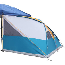 UNP Camping Cube Side Tent for Gazebo 3 x 3 m, lengvai pastatoma palapinė, pavėsinių priedai, 300 x 230 x 180 cm (10 x 10 Side Tent Ocean Blue)
