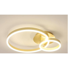 LED lubų šviestuvas, 42 W 4725 LM lubų šviestuvas Miegamasis Modernus, 50 cm LED šviestuvas Gyvenamasis kambarys Miegamasis Virtuvė Prieškambaris 4500 K Neutrali šviesa Auksinis