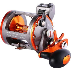 Spiningo ritė Trolinimo ritė Įprastinė vėjo žūklės ritė, skirta jūros ešeriui 4.1:1/6+1BB Maksimali traukos jėga 30 kg karpių ritės ritė