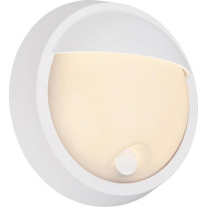 BRILONER - LED sieninė lemputė su jutikline baterija, reguliuojamas apšvietimas, 15 min. Laikmatis, lauko šviestuvas, sieninis šviestuvas, lauko LED prožektorius, lauko šviestuvas, lauko sieniniai šviestuvai, 17 x 7 cm, baltas