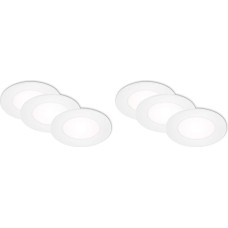 BRILONER Leuchten - LED šviestuvai, 3er Set, Deckenlamppen je 3 Watt, je 350 Lumen, 4.000 Kelvin, IP23, Weiß, 68x30mm (DxH) (Packung mit 2)