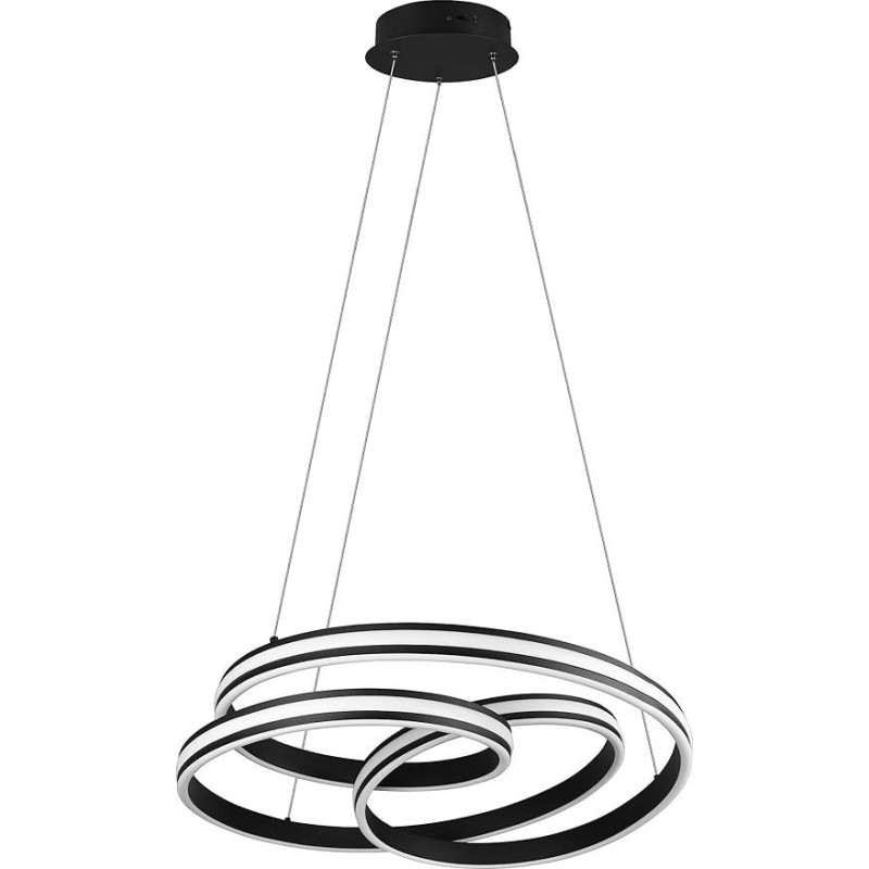 Trio Leuchten Nuria 326210132 LED pakabinamas šviestuvas Metalinis juodas matinis akrilas su 60 W LED jungikliu ir reguliatoriumi