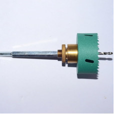 Bohrer-Satz mit Schnellwechsel-Verbindungssystem f¨¹r Gipskartonplatten und Decken ¨C 75 mm Bi-Metall-Bohrkrone, 8 mm Sechskant-Schaft, Schnellmontage & -demontage