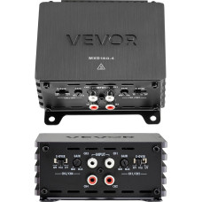 VEVOR automobilinis stiprintuvas 4 kanalų galios stiprintuvas D klasės tiltinis maksimalus 4 x 110 W esant 4 omams / 4 x 160 W esant 2 omams Didelės galios stiprintuvas visureigiams SUV pikapams SUV pikapams SUV pikapams SUV pikapams visureigiams Visureig