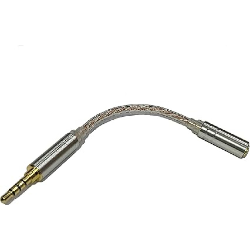 Adapter 3.5 mm Balanced Male to 2.5 mm Balanced Jack Plug Cable for Headphones/Amplifier/Audio Player/PDA, Balanced Male to Female Converter Connector Adapter