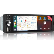 1 DIN automobilinis radijas su ekranu, suderinamas su 