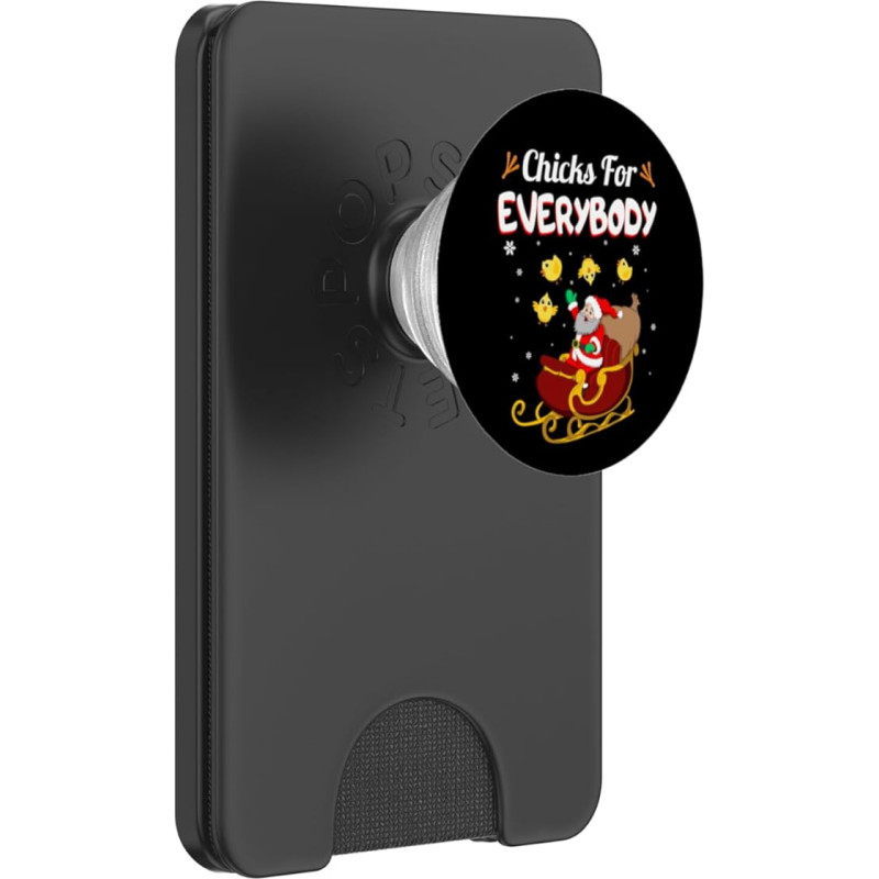 Weihnachtsküken für jedermann, lustiger Weihnachtsmann PopSockets PopWallet für MagSafe