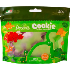Decora 0255065 Plastikinių dinozaurų sausainių pjaustytuvų rinkinys, 2 vnt.