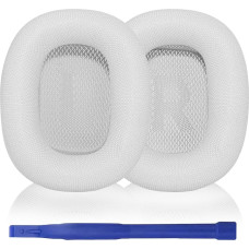 Aiivioll Replacement Ear Pads for AirPods Max Over-Ear Headphones, Replacement Pads Made of Durable Rolling Fabric Fabric, Soft Foam for High (Silver White)
