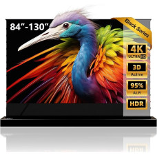 ALR CLR Projector Screen for UST Ultra Short Throw Projector, Motorised & Electric Floorstanding, 95% Ambient Light Repellent, 4K/8K UHD Laser TV Screen, 120 Inch, No Assembly