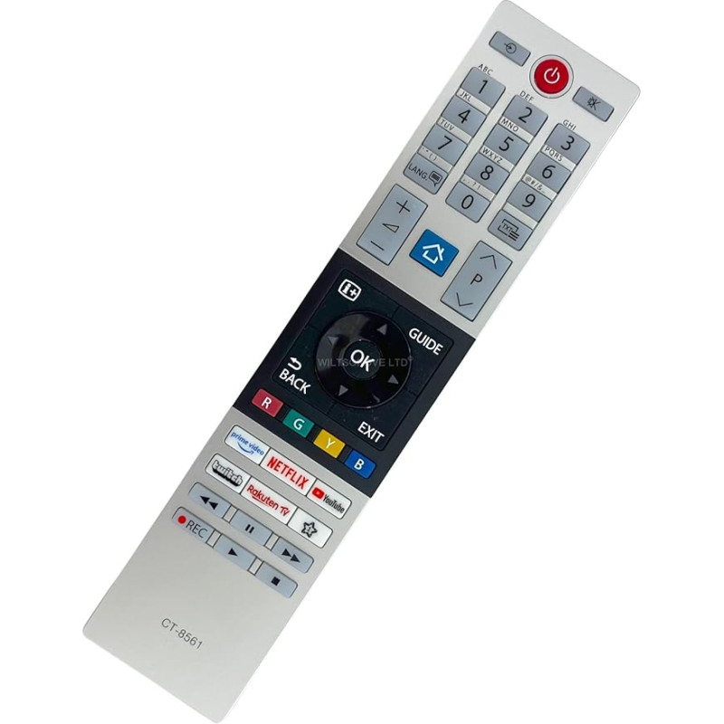 Original 30110095 CT-8561 RC42151 TV Remote Control Compatible with Toshiba 24WM3C63DA 28W2863DG 32L2063DG 32L2863DG 32L2963DG 32L2963DGL Smart LED