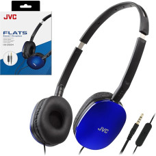 JVC HAS160MA 3,5 mm paauksuotos 3,5 mm mėlynos ausinės su nuotolinio valdymo pultu ir mikrofonu