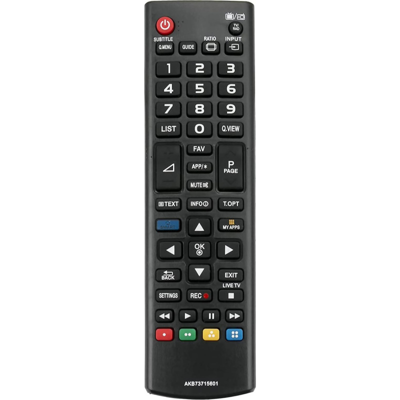 VINABTY AKB73715601 Pakaitinis nuotolinio valdymo pultas LG televizoriui 32LN578V 47LA641V 42LA641V 55LA640V 47LA640V 47LA690V 42LA620V 55LA660V 42LA660V 42LN578V 55LN578V 5V 47LN575V 42LN575V 42LN570V