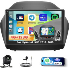 Roinvou 4+128G Android 15 Autoradio für Hyundai IX35 2010-2015 mit Carplay Android Auto, 10 Zoll Auto Radio Incell Touchscreen mit GPS Bluetooth EQ WiFi RDS FM SWC MIC Rückfahrkamera