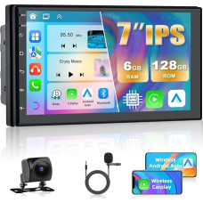 [6+128G] Automobilinis radijas su belaidžiu 