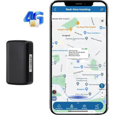 GPS Tracker Car Without Subscription - 90 Days Standby, 5 Second Position Update, 4200 mAh Battery, Waterproof & (for Magnetic Car, Motorcycle, Bicycle) - Free App