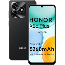 Išmanusis telefonas HONOR X5c Plus, 128 GB + 4 GB RAM ir 5260 mAh baterija, 