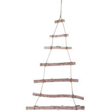 Rayher Decorative wooden ladder for hanging, natural