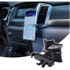 Car Phone Holder Compatible with Ford Ranger 2015-2021, Center Console, Air Vent Phone Mount, 360° Rotation, Car Mount, Air Outlet Phone Car Mount (Style B)