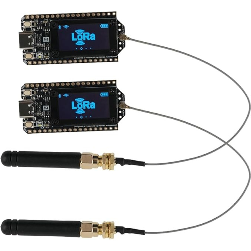 DIYmalls 868 MHz ESP32 LoRa 32 V4 programavimo plokštė + LoRa antena 868MHz, skirta 