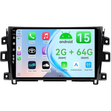 MSD 2+64G Bildschirm Autoradio für Nissan NAVARA NP300 (2011-2018) | Wireless Carplay Android Auto | Android 15 10.1 Zoll GPS Navi Radio | Lenkradsteuerung DSP DAB Bluetooth | Rückfahrkamera | 2 Din