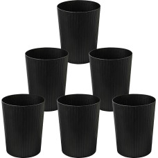 Cetomo 7,2 l x 6 komplektas, šiukšliadėžė, šiukšlių dėžė, šiukšlių dėžė, šiukšlių dėžė vonios kambariams, virtuvėms, namų biurams, bendrabučiams, juoda