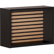 Schildmeyer Ekko Regal 154140 Black Matt / Acoustic Panel Look, 40.2 x 15.7 x 12.5 cm