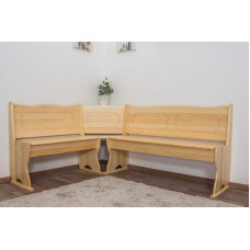 Steiner Shopping Möbel Junco 243 Kampinis suolas iš natūralaus medžio pušies masyvo Matmenys 84 x 140 x 180 cm (aukštis x plotis x ilgis)