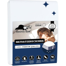 Mattress Protector 90 x 200 cm Waterproof (Set of 2) Oeko-Tex Certified Moisture Protection 90 x 200 cm Incontinence Pad Washable Waterproof Mattress Topper 90 x 200 cm Breathable with 4