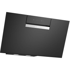 Bosch DWJ87FN60, Serie 4 Smarte Dunstabzughaube, 60 cm breit, Wandesse Made in Germany, Umluft, EcoSilence Drive leiser und effizienter Motor, Übers Kochfeld steuerbar, Klarglas Schwarz