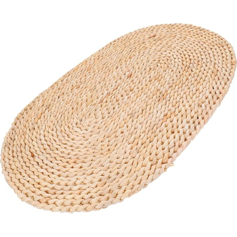 Natürliche Ovale Tischsets 30X45cm aus Maisstroh Gewebt Hitzebeständig rutschfest für Restaurant und Wohnzimmer Dekorative Untersetzer