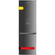 Corbero - Static Combi Fridge | CCH1824EX | 262L | 180cm | Crisper Drawer | LED Light | Glass Shelves | Egg and Ice Cube Tray | Stainless Steel