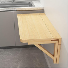 Wandmontierter Klapptisch,Ganz Holzstruktur,Schwebender Klapptisch,Die Wand Bartisch Stehtisch,unsichtbarschwimmender Computer-Schreibtisch,Geeignet Für Büro,Zuhause,Couchtisch(120*40cm/47.2*15.7in)