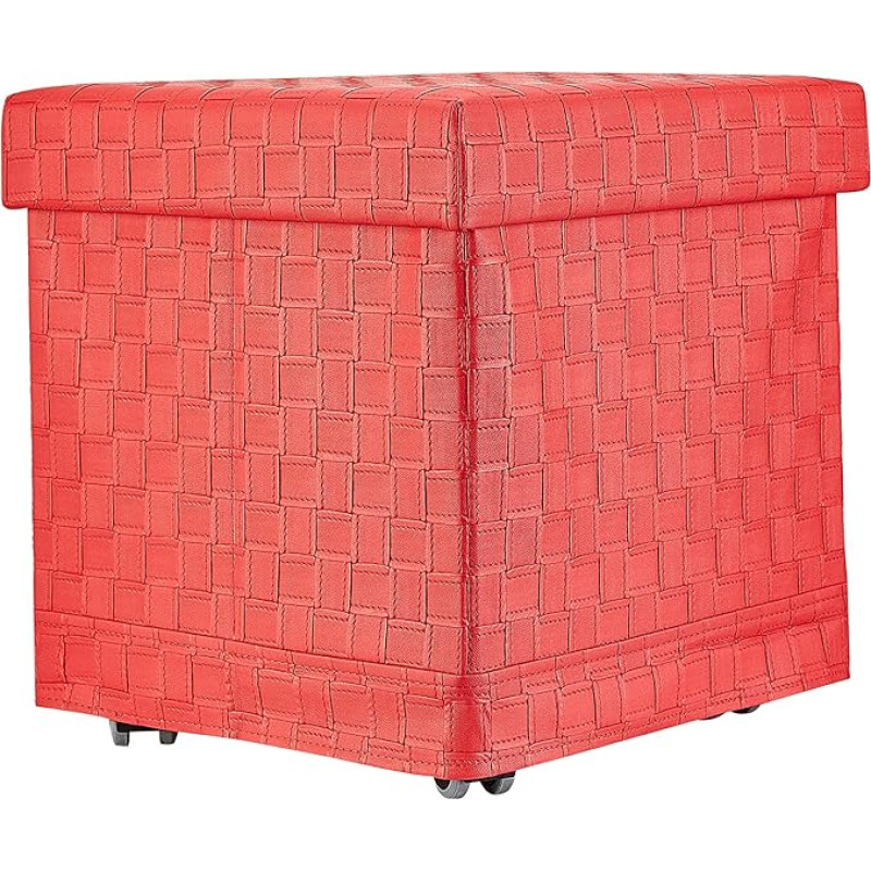 PVC tinklelis su ratukais 38 x 40 cm Raudona