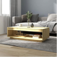 FIRBNUS 110 x 50 x 33,5 cm gėlių staliukas Kavos staliukas Šoninis staliukas Medinis svetainės staliukas Modernus sofos staliukas Mažas staliukas Svetainės biuro staliukas Tvirtas rudos spalvos pušies masyvo staliukas