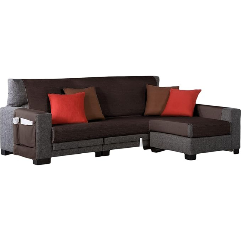Zebra Die Lieben Sieben 21462 Tekstilės beretė Sofa Ottoman Right White