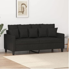 Minkštasuolis 359271 2 vietų sofa sofa 2 vietų minkštasuoliai sofos svetainei Minkštasuoliai juodos spalvos 140 cm audinys