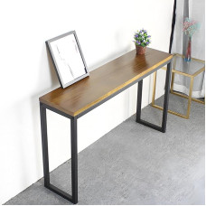 Langer Konsolentisch im Industriestil, Flur Regal Schmal, Beistelltisch mit Stauraum, Ablagefläche für Wohnzimmer, Flur, Eingangsbereich(120x30x75cm/47x12x30in)