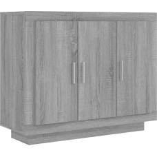 Homgoday Sonoma Sideboard Grey 92 x 35 x 75 cm Medienos medžiagos šoninė spintelė Valgomojo, svetainės, prieškambario ir virtuvės spintelė, namų biuro baldų bufeto spintelė
