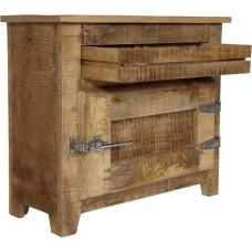 SIT-Möbel Frigo 2501-01 komoda 70 x 30 x 60 cm, natūralios spalvos, iš mango medienos masyvo, su šaldytuvo rankenėlėmis