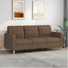 3 vietų sofa, ruda, 180 cm, audinys, Sofa, Svetainė, Jaunimo sofa, Poilsio sofa, Sofos ir sofos, Miegamojo sofa, Miegamojo sofa, Jaunimo vaikų kambarys