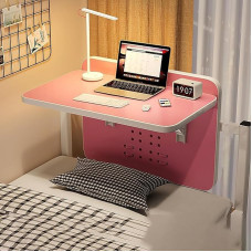 Wandmontierter Klapptisch, Kleiner Holzschreibtisch Klappbar montierte Werkbank Wandmontierter Klapptisch Schwebetisch Platzsparend für Büros Schlafzimmer Arbeitszimmer Restaurants(Pink, 40 * 30cm)