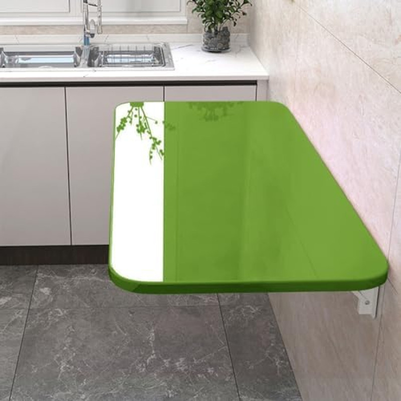 Klappbarer Tisch zur Wandmontage, für Zuhause, Büro, Küche, Bar, Grün